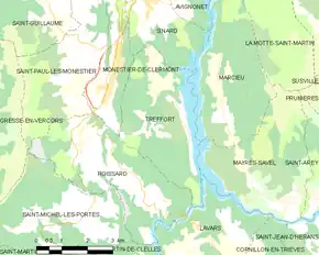 Poziția localității Treffort