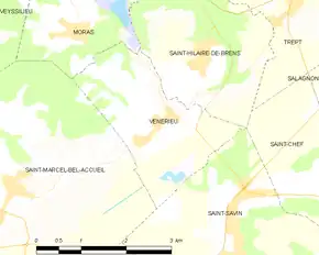 Poziția localității Vénérieu