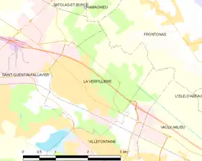 Poziția localității La Verpillière
