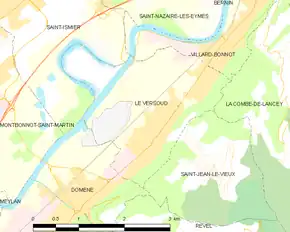 Poziția localității Le Versoud