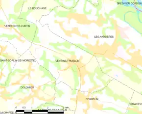 Poziția localității Veyrins-Thuellin