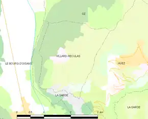 Poziția localității Villard-Reculas
