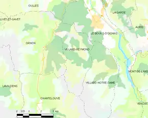 Poziția localității Villard-Reymond