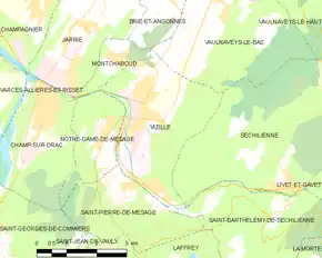 Poziția localității Vizille