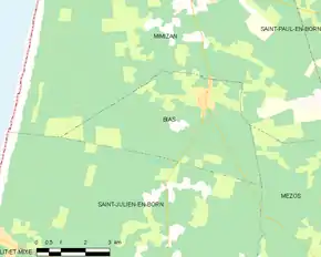 Poziția localității Bias