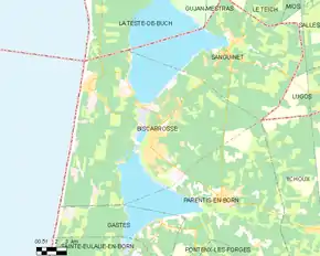 Poziția localității Biscarrosse