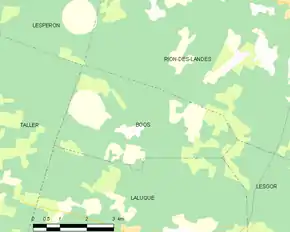 Poziția localității Boos