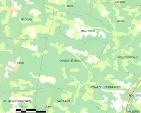 Poziția localității Canenx-et-Réaut