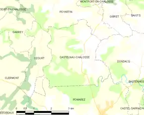 Poziția localității Castelnau-Chalosse