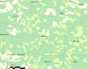 Poziția localității Garein