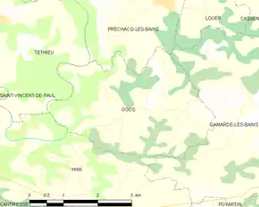 Poziția localității Goos