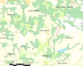 Poziția localității Haut-Mauco