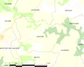 Poziția localității Lahosse