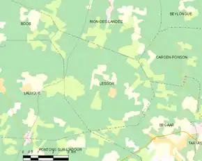 Poziția localității Lesgor