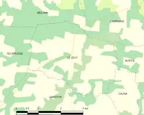 Poziția localității Le Leuy