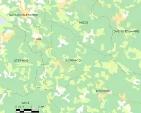 Poziția localității Lévignacq