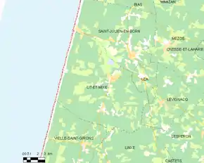 Poziția localității Lit-et-Mixe