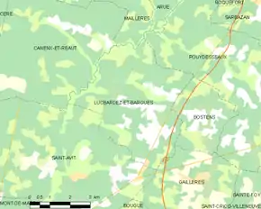 Poziția localității Lucbardez-et-Bargues