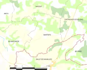 Poziția localității Marpaps