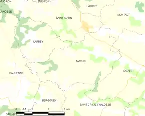 Poziția localității Maylis