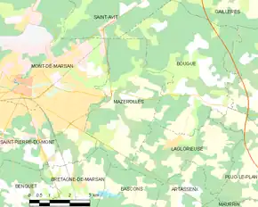 Poziția localității Mazerolles