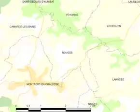 Poziția localității Nousse
