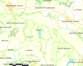 Poziția localității Renung