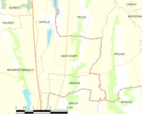 Poziția localității Saint-Agnet