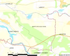 Poziția localității Saint-Cricq-du-Gave
