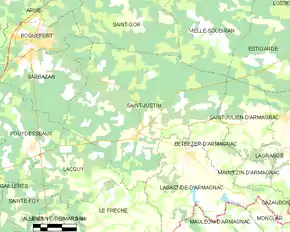 Poziția localității Saint-Justin