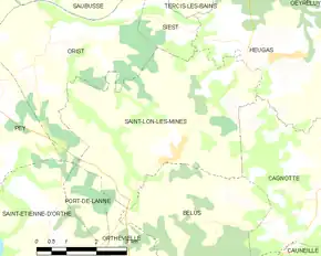 Poziția localității Saint-Lon-les-Mines