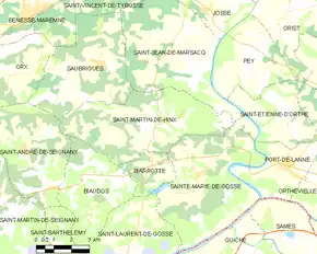 Poziția localității Saint-Martin-de-Hinx