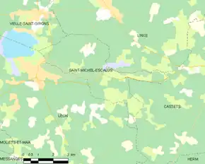 Poziția localității Saint-Michel-Escalus