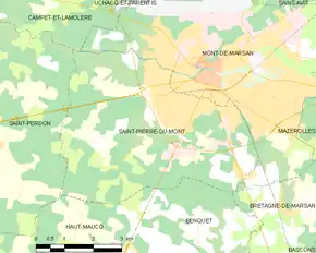 Poziția localității Saint-Pierre-du-Mont