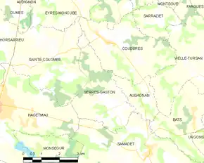 Poziția localității Serres-Gaston