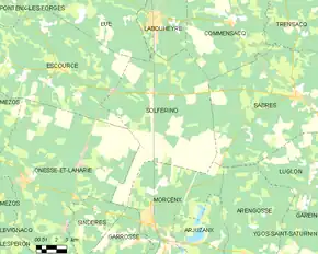 Poziția localității Solférino