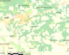 Poziția localității Tartas