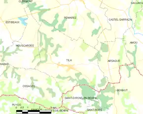 Poziția localității Tilh