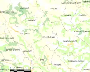 Poziția localității Vielle-Tursan