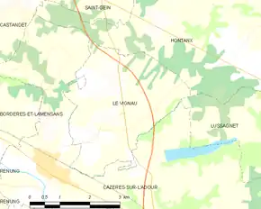 Poziția localității Le Vignau