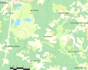 Poziția localității Villenave