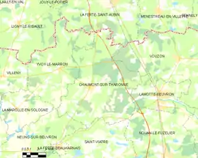 Poziția localității Chaumont-sur-Tharonne