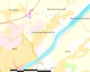 Poziția localității La Chaussée-Saint-Victor