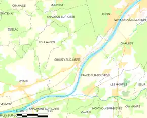 Poziția localității Chouzy-sur-Cisse