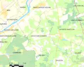 Poziția localității Crouy-sur-Cosson