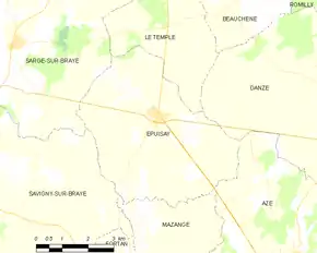 Poziția localității Épuisay