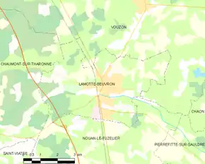 Poziția localității Lamotte-Beuvron