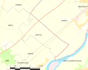 Poziția localității Lestiou