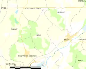 Poziția localității Lisle