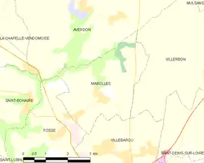 Poziția localității Marolles